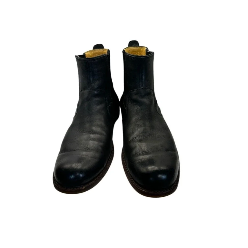 UGG Stevenson Chelsea Boots Mens 11.5 Black Leather Slip On Ankle Dress Casual